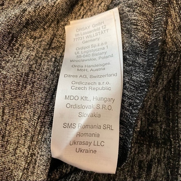 orsay dress open cold shoulder midi dress heater 3/4 sleeves size 38 Europe 6 US - Picture 13 of 14